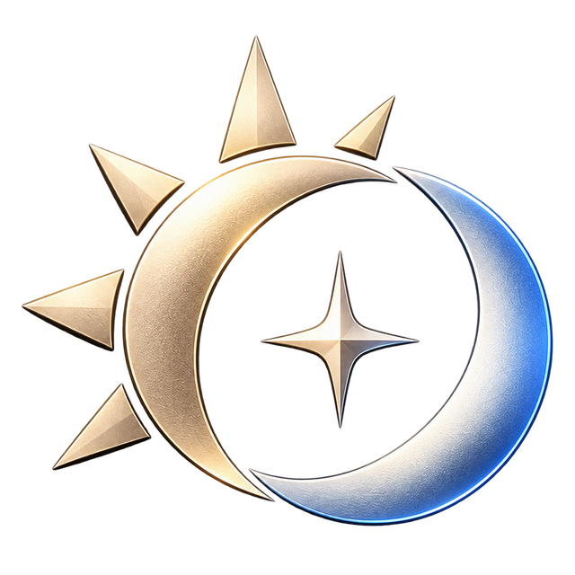 ANVA’s gold sun, silver moon and shared star